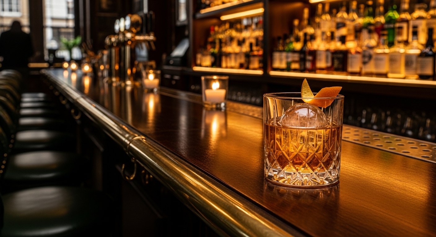 The bar at The Vintage Equestrian Club